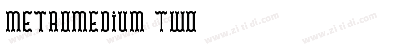 metromedium two字体转换